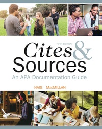 Cover image: Cites and Sources: An APA Documentation Guide 5th edition 9780176622220