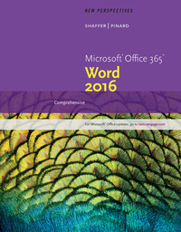 Cover image: New Perspectives Microsoft® Office 365 & Word 2016: Comprehensive 1st edition 9781305880979