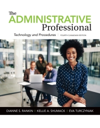 Cover image: The Administrative Professional: Technology and Procedures 4th edition 9780176832186
