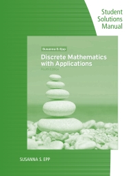 Cover image: Student Solutions Manual and Study Guide for Epp's Discrete Mathematics with Applications 4th edition 9780495826132