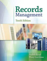 Cover image: Records Management 10th edition 9781305119161