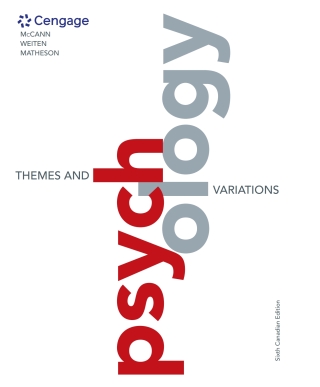 Cover image: Psychology: Themes and Variations 6th edition 9780176902940