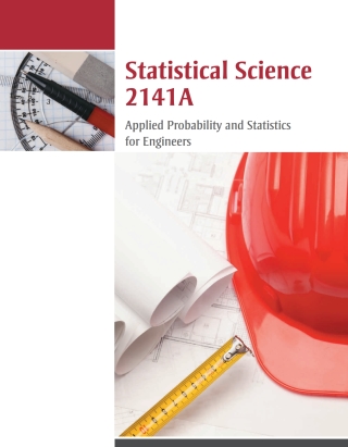 Cover image: Custom: Statistical Science 2141A: Applied Probability and Statistics for Engineers 1st edition 9780176597825