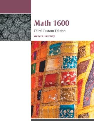 Cover image: Custom: MATH 1600 1st edition 9780176764913