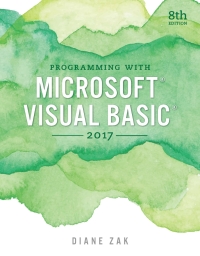 Cover image: Programming W/Microsoft Visual Basic 2017 8th edition 9781337102124