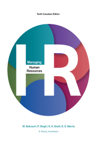 Cover image: Managing Human Resources (Canadian Edition) 10th edition 9780176945459