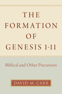 Cover image: The Formation of Genesis 1-11 9780190062545