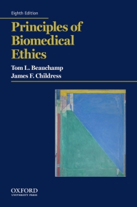 Imagen de portada: Principles of Biomedical Ethics 8th edition 9780190640873