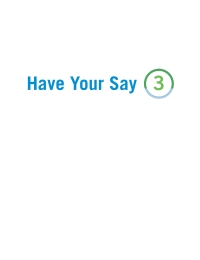 Cover image: Have Your Say 3: Listening and Speaking Skills and Practice 1st edition 9780199017881