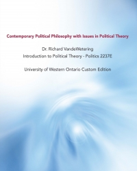 Cover image: Contemporary Political Philosophy: University of Western Ontario 9780190169091