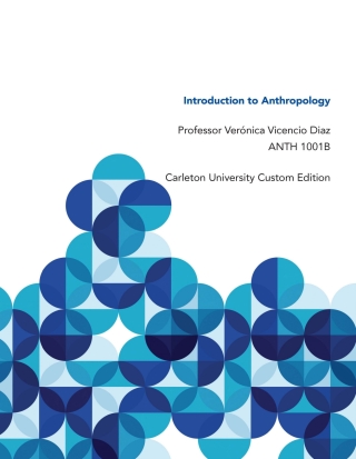 Cover image: Introduction to Anthropology ANTH 1001B: Carleton University Custom Edition 9780190169817