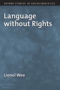 Cover image: Language without Rights 9780199737437