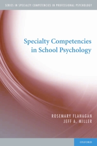 Imagen de portada: Specialty Competencies in School Psychology 9780195386325