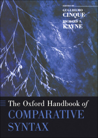 Omslagafbeelding: The Oxford Handbook of Comparative Syntax 1st edition 9780195136517