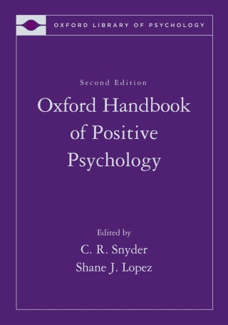 Cover image: The Oxford Handbook of Positive Psychology 2nd edition 9780195187243