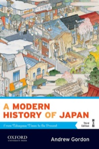 Cover image: A Modern History of Japan 3rd edition 9780199930166