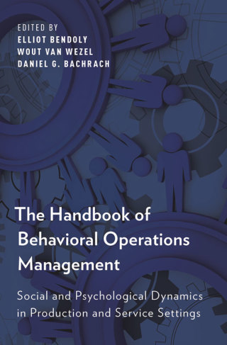 Omslagafbeelding: The Handbook of Behavioral Operations Management 1st edition 9780199357215