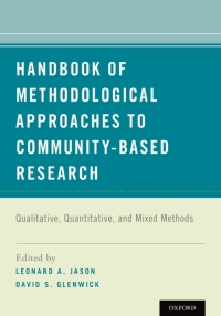 Imagen de portada: Handbook of Methodological Approaches to Community-Based Research 1st edition 9780190243654