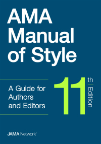 Imagen de portada: AMA Manual of Style 11th edition 9780190246563