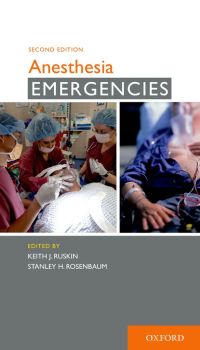 Cover image: Anesthesia Emergencies 2nd edition 9780199377275