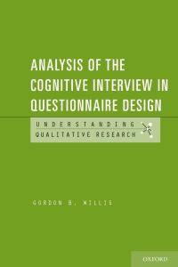 Cover image: Analysis of the Cognitive Interview in Questionnaire Design 9780199957750