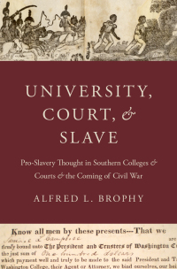 Cover image: University, Court, and Slave 9780199964239
