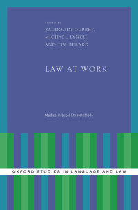 صورة الغلاف: Law at Work 1st edition 9780190210243