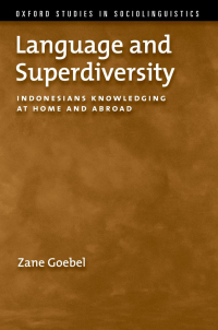 Cover image: Language and Superdiversity 9780199795420