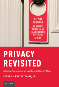 Cover image: Privacy Revisited 9780199315215