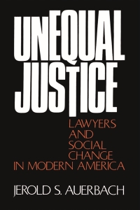 Imagen de portada: Unequal Justice 1st edition 9780195021707