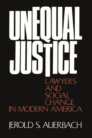 Cover image: Unequal Justice 1st edition 9780195021707