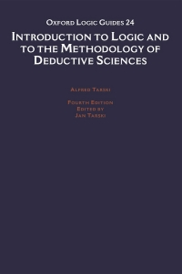 Imagen de portada: Introduction to Logic and to the Methodology of the Deductive Sciences 4th edition 9780195044720