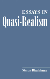 Cover image: Essays in Quasi-Realism 9780195082241