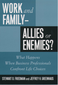 Cover image: Work and Family--Allies or Enemies? 9780195112757
