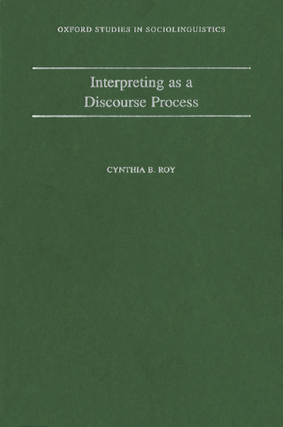 Imagen de portada: Interpreting As a Discourse Process 9780195119480