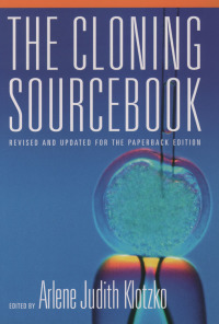 Cover image: The Cloning Sourcebook 1st edition 9780195128826