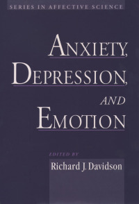 Imagen de portada: Anxiety, Depression, and Emotion 1st edition 9780195133585