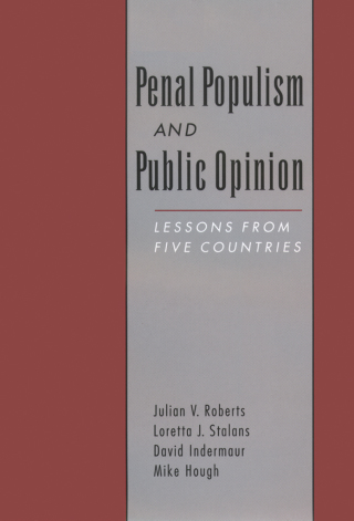 Imagen de portada: Penal Populism and Public Opinion 9780195136234