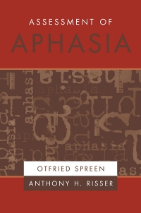 Cover image: Assessment of Aphasia 9780195140750