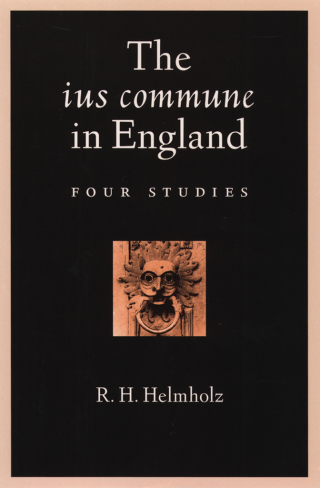 Imagen de portada: The ius commune in England 9780195141900