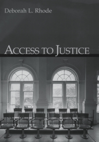 Imagen de portada: Access to Justice 9780195306484