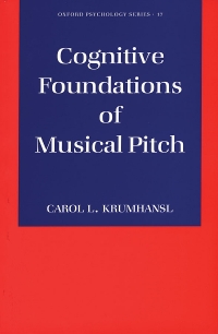 Omslagafbeelding: Cognitive Foundations of Musical Pitch 9780195148367