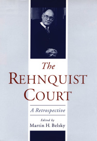 Cover image: The Rehnquist Court 1st edition 9780195148398