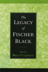 Cover image: The Legacy of Fischer Black 1st edition 9780195168365