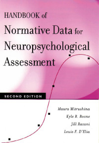 Cover image: Handbook of Normative Data for Neuropsychological Assessment 2nd edition 9780195169300