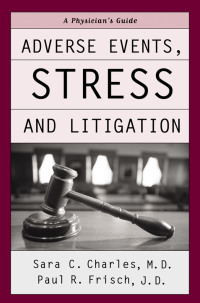 Titelbild: Adverse Events, Stress, and Litigation 9780195171488