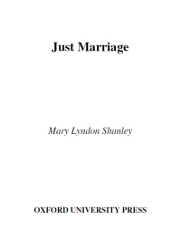 Cover image: Just Marriage 9780195176254