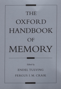 Imagen de portada: The Oxford Handbook of Memory 1st edition 9780195182002