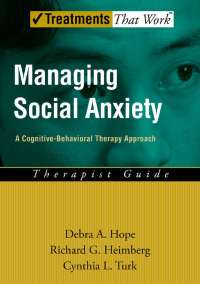 Imagen de portada: Managing Social Anxiety 9780199760510