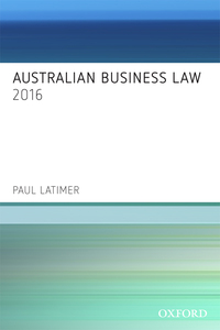 Cover image: Australian Business Law 2016 35th edition 9780190304348
